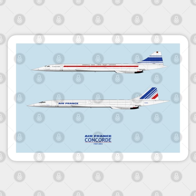 French Concorde Sticker by SteveHClark